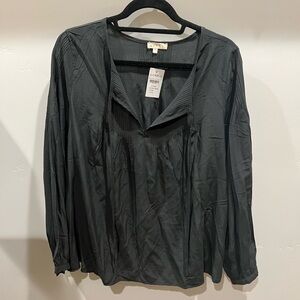 NWT Bohme Hunter Green Blouse